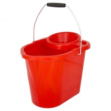 Mop Bucket & Wringer Red 12ltr
