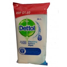 Dettol Cleansing Surface Wipes pack of 30